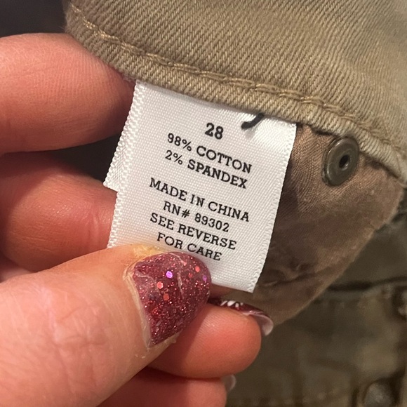 Altar'd State Skinny Jeans Pockets Casual Regular Fit Denim Brown Size 28 - Picture 8 of 11